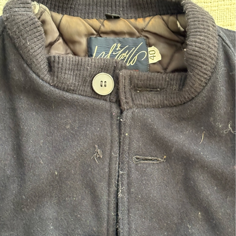 Navy wool Jacket - Picture 3 of 5